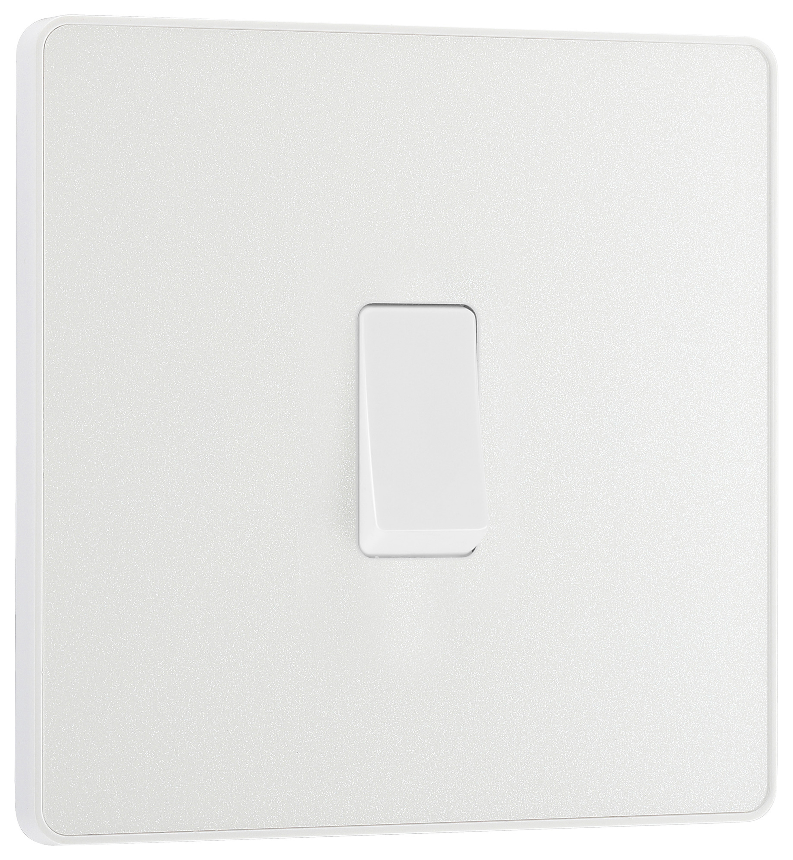 BG Evolve Pearlescent White 20A 16Ax Single Intermediate Light Switch