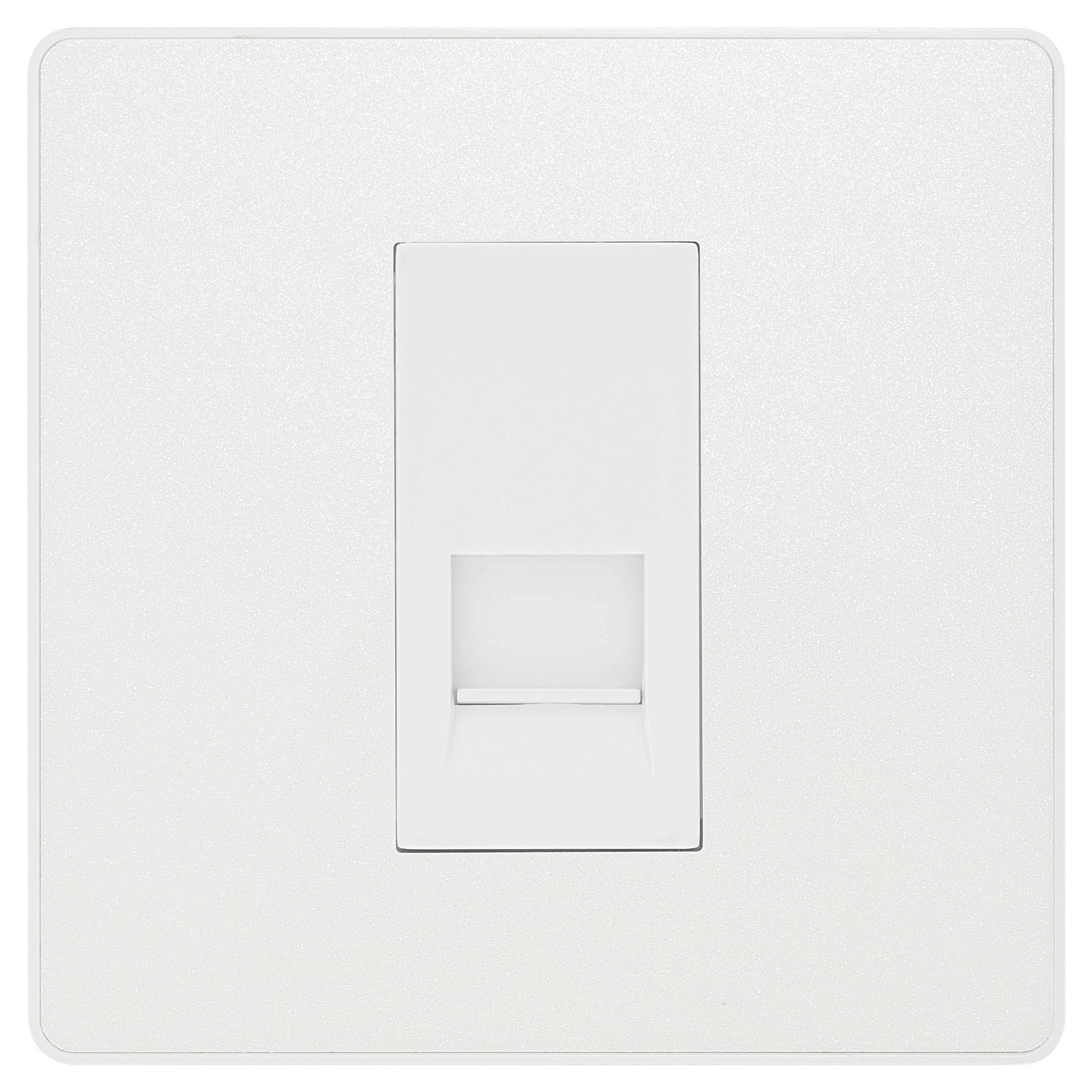 BG Evolve Pearlescent White Single Master Telephone Socket