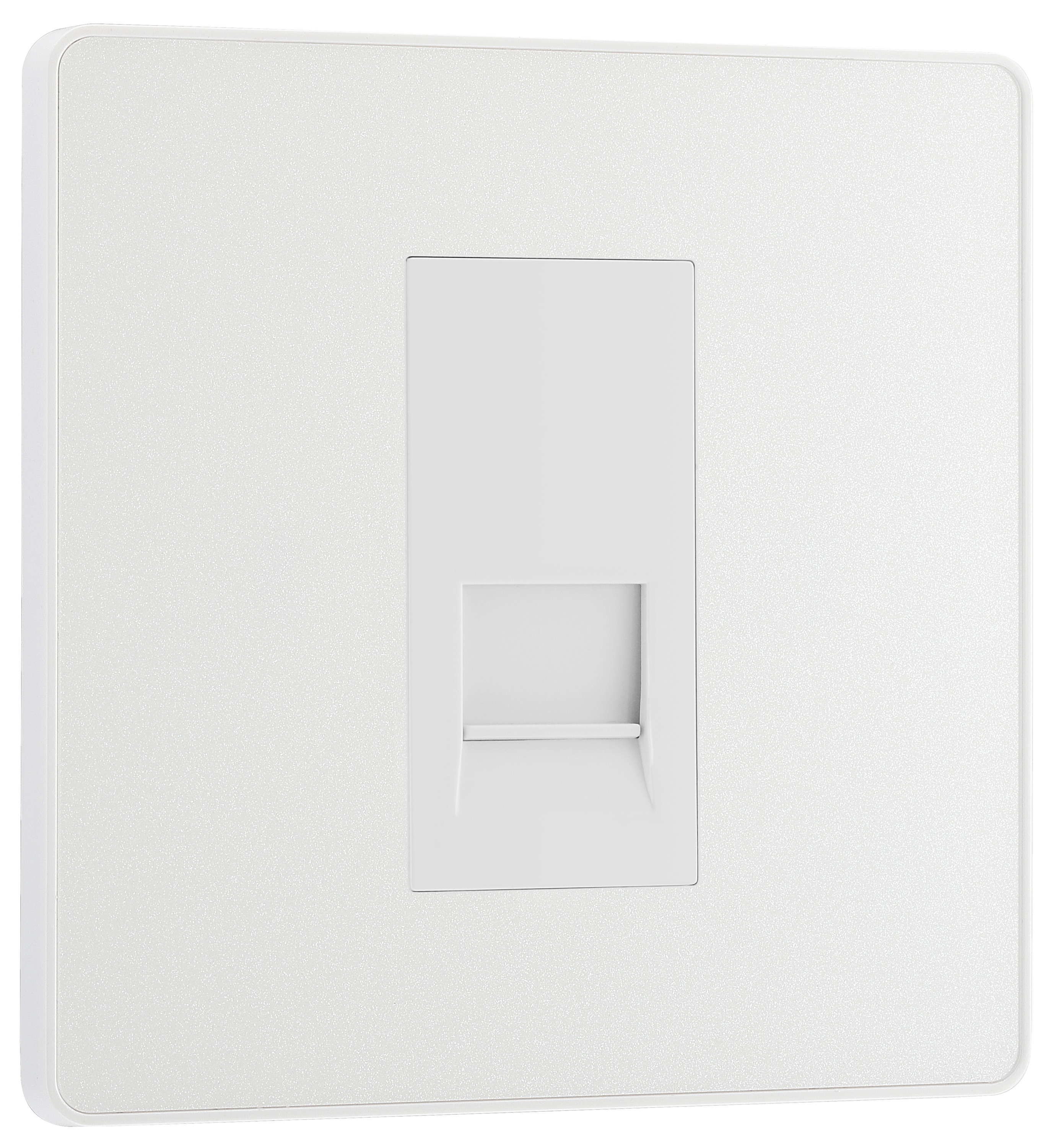 Image of BG Evolve Pearlescent White Single Secondary Telephone Socket