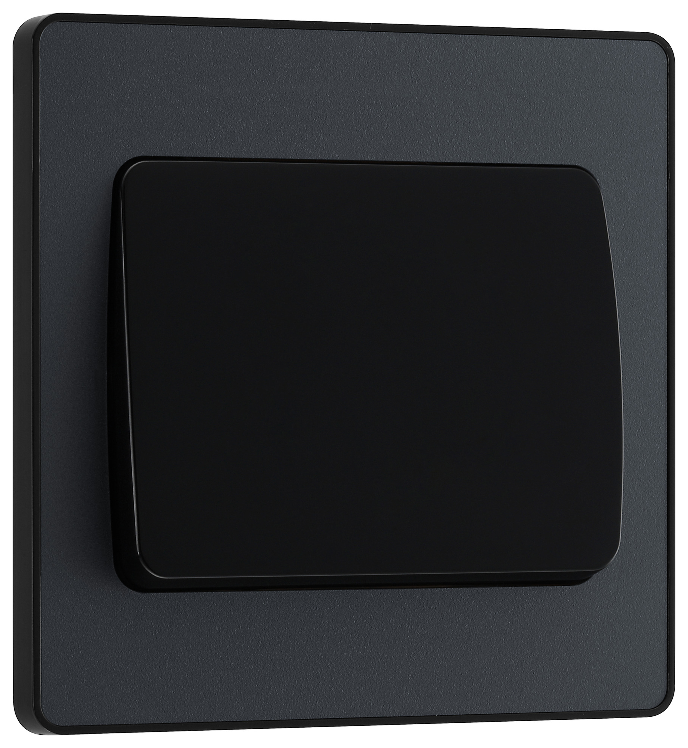 BG Evolve Matt Grey 20A 16Ax Single Wide Rocker Light Switch - 2 Way