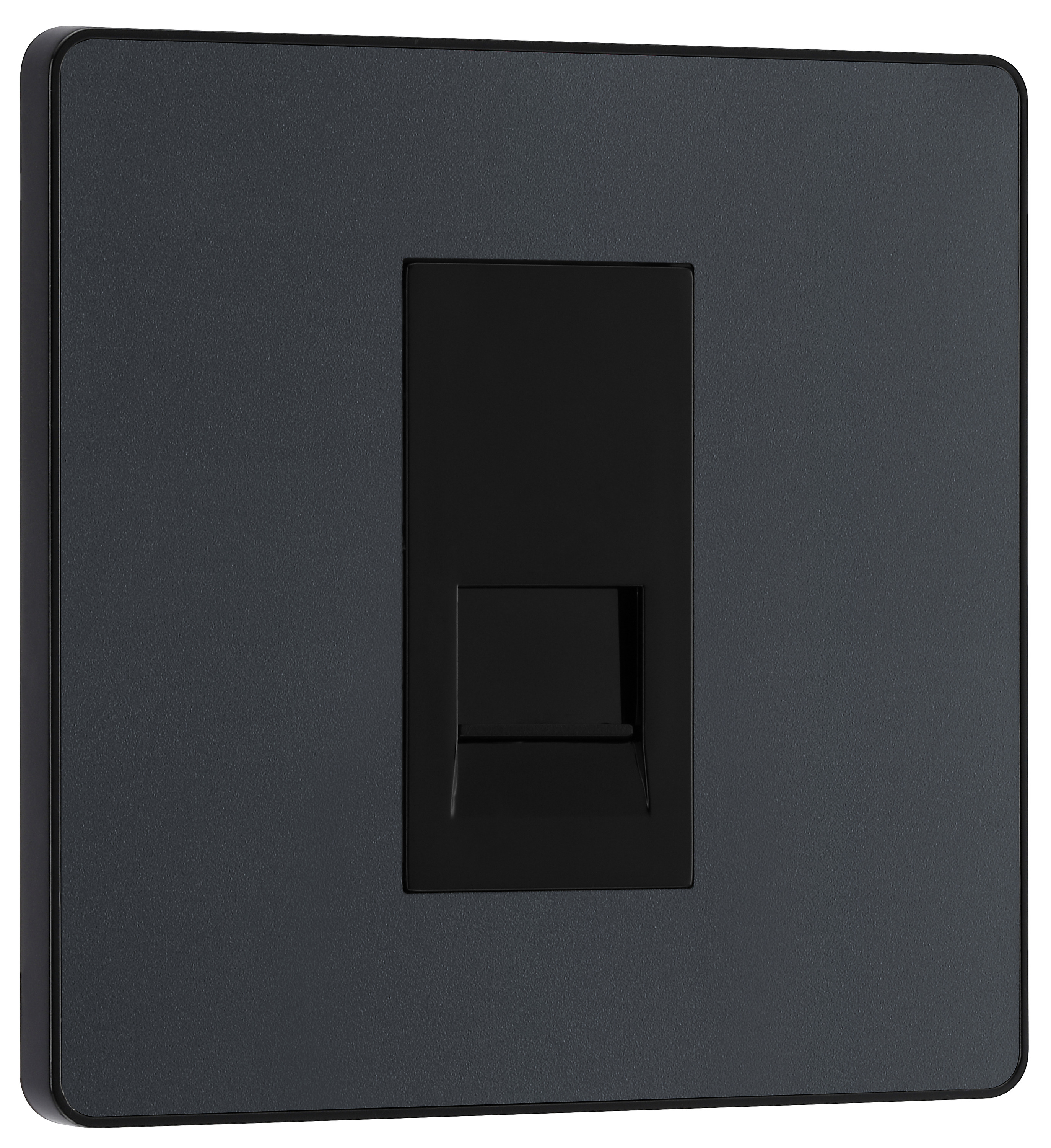 BG Evolve Master Single Telephone Socket - Matt Grey