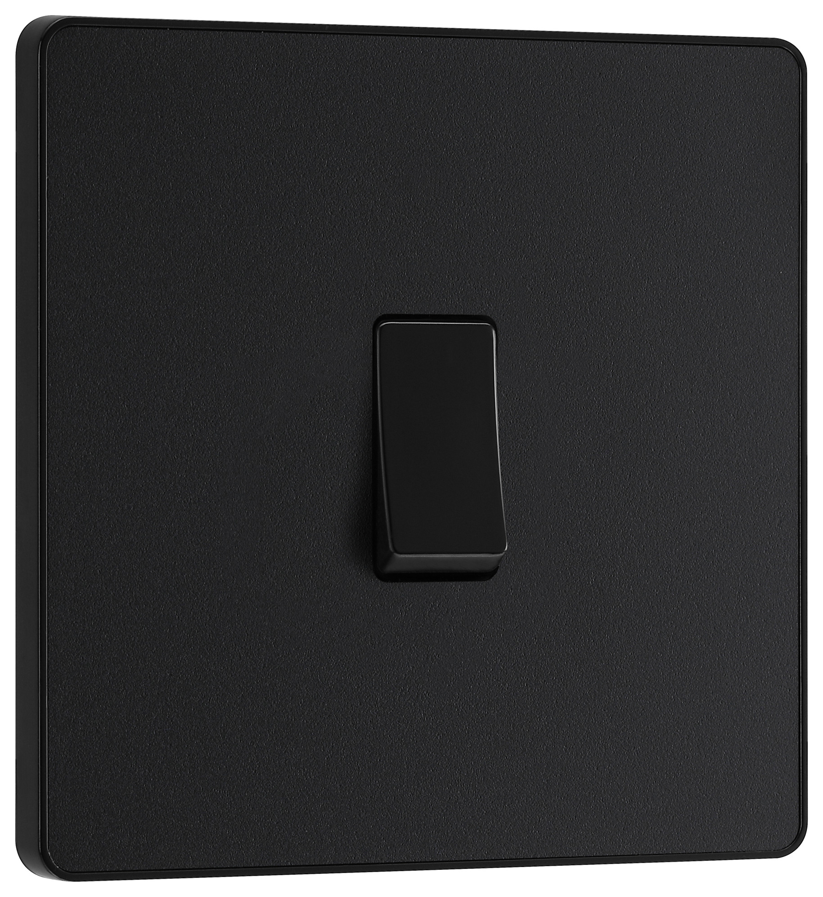 BG Evolve 2 Way 20A 16Ax Single Light Switch - Matt Black