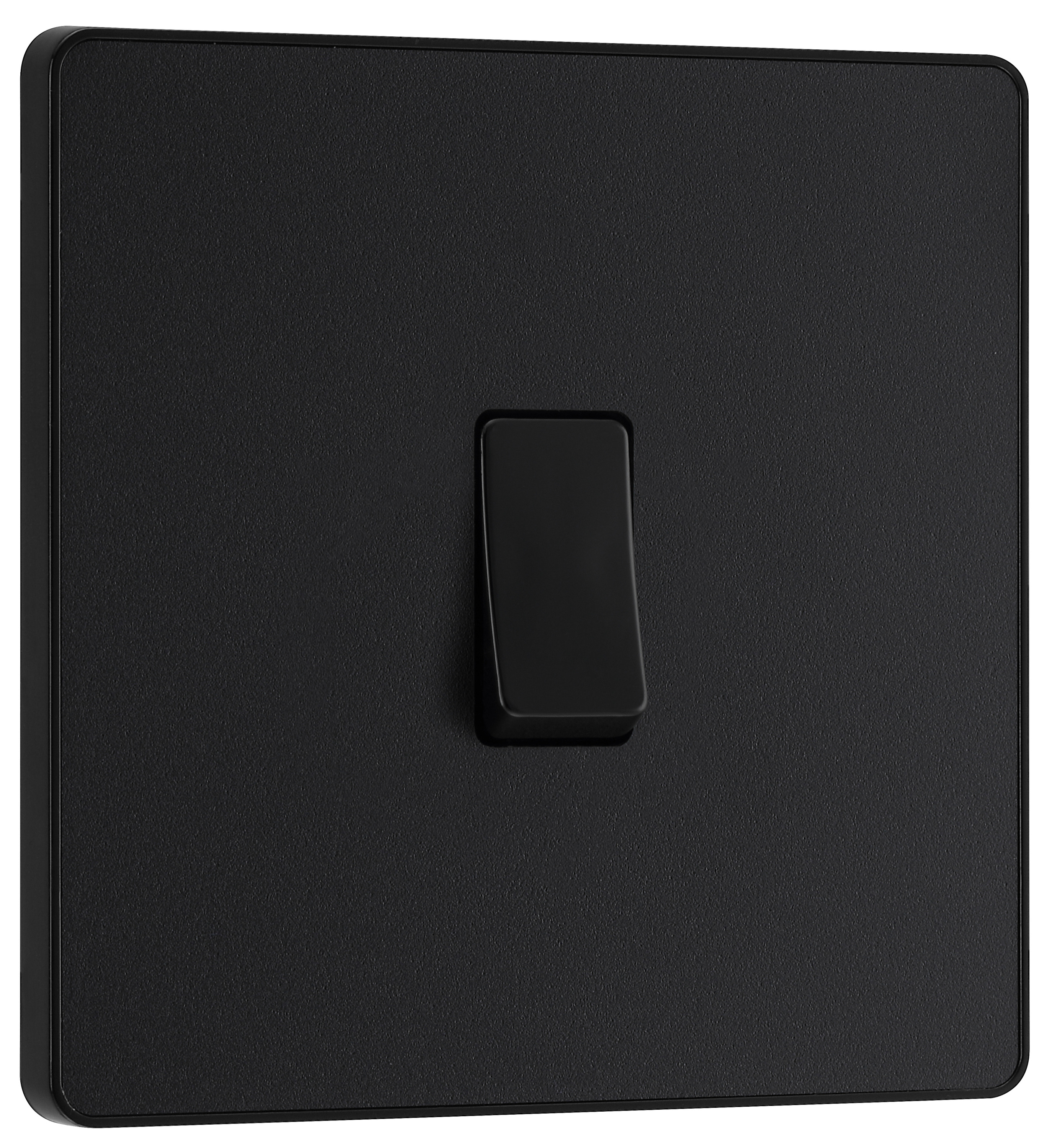 Image of BG Evolve Matt Black 20A 16Ax Single Intermediate Light Switch