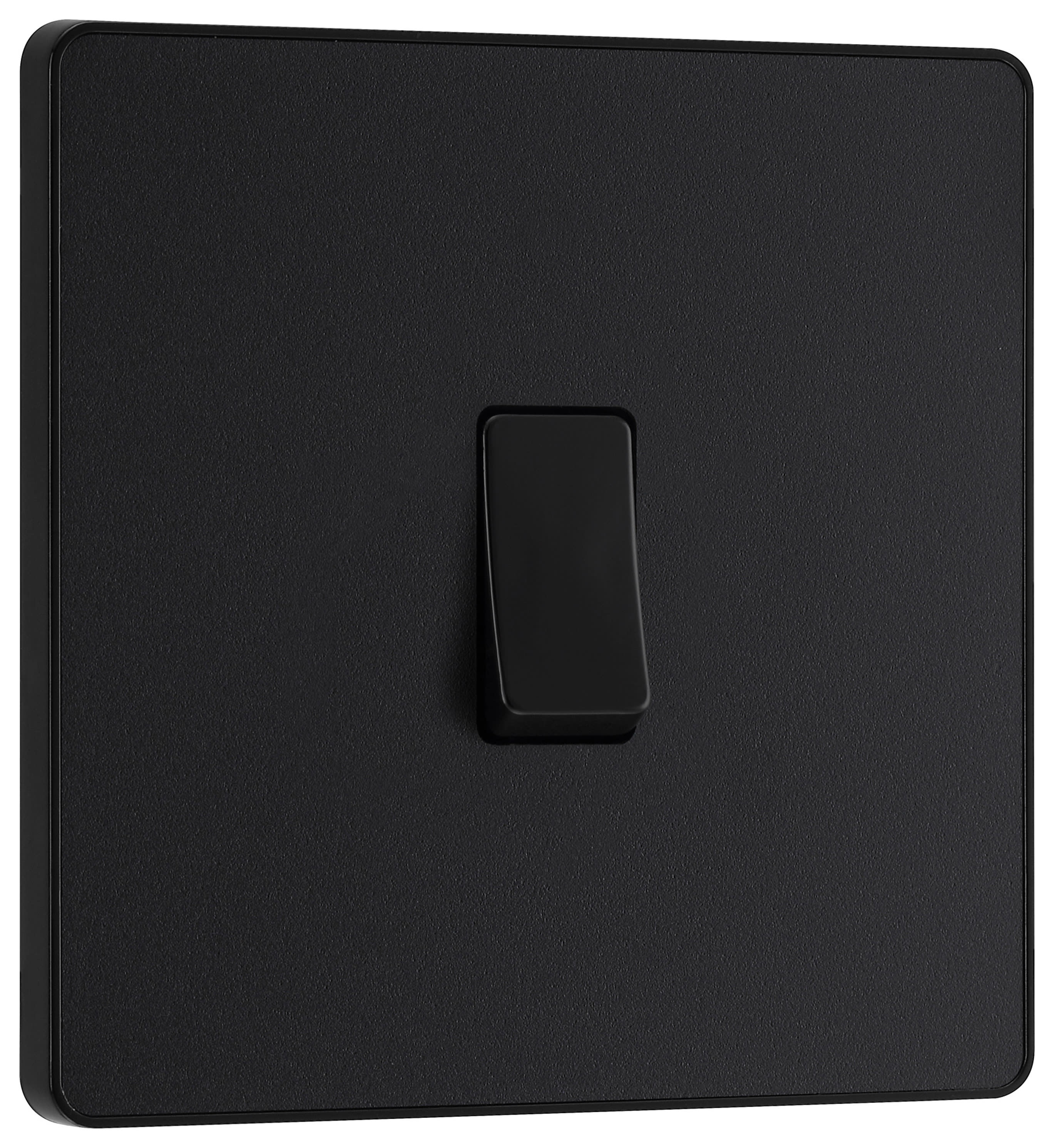 BG Evolve Matt Black 20A 16Ax Single Intermediate Light Switch Wickes