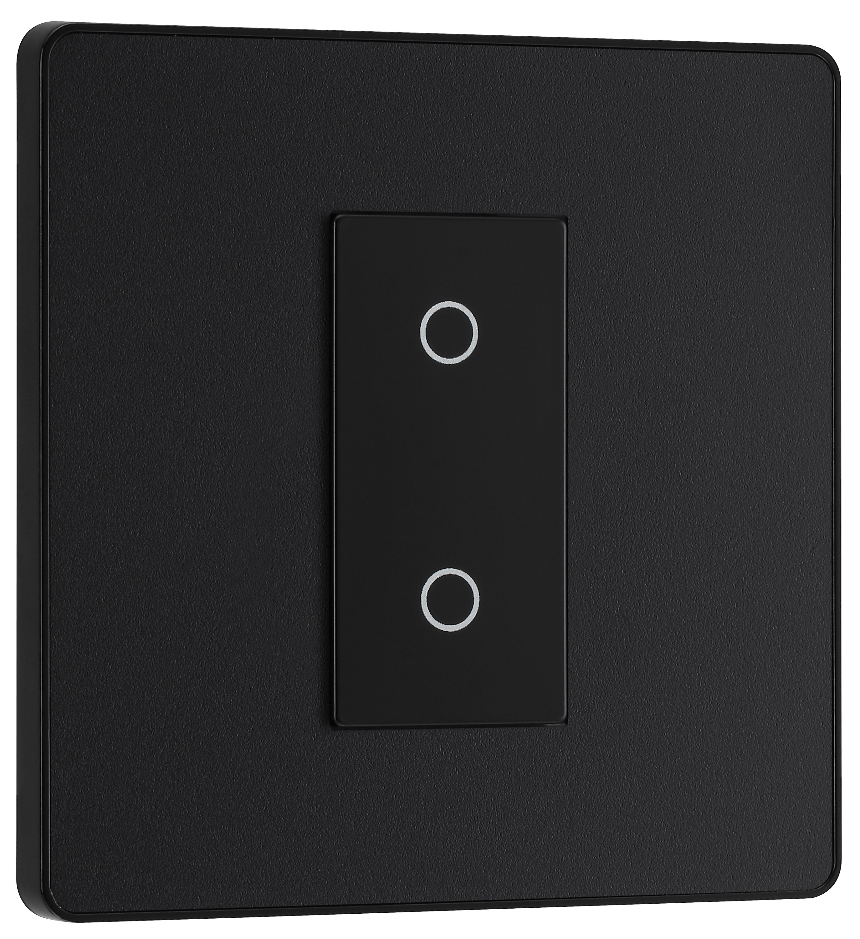 Image of BG Evolve Secondary Matt Black 2 Way Single Touch Dimmer Switch - 200W