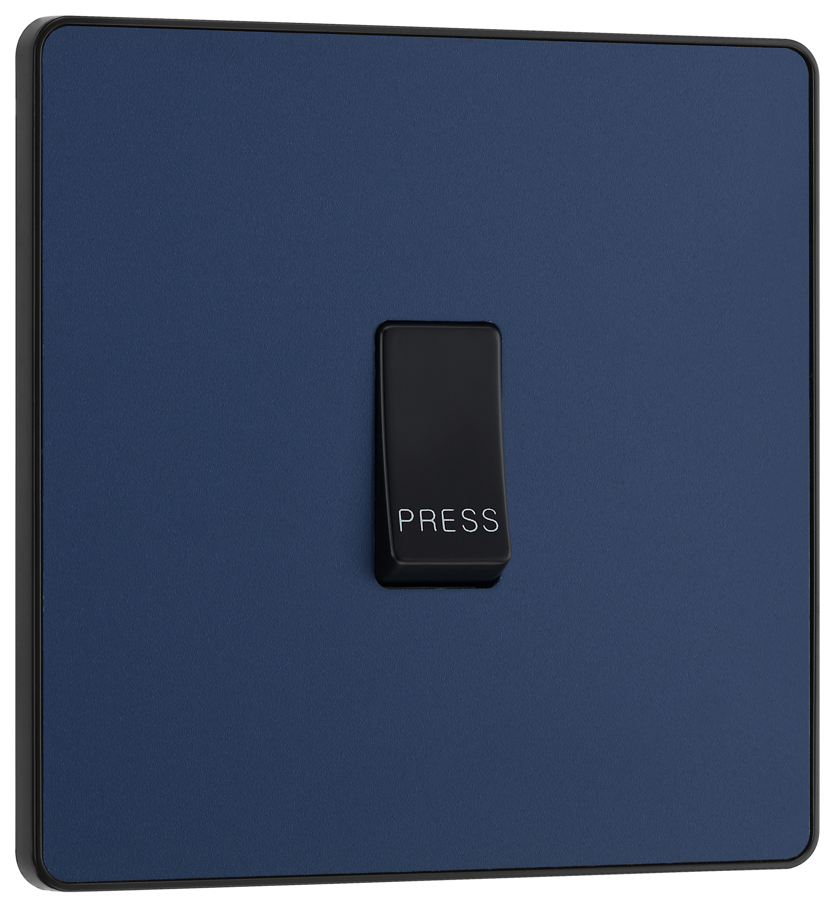 Image of BG Evolve Matt Blue 10A Single Press Switch