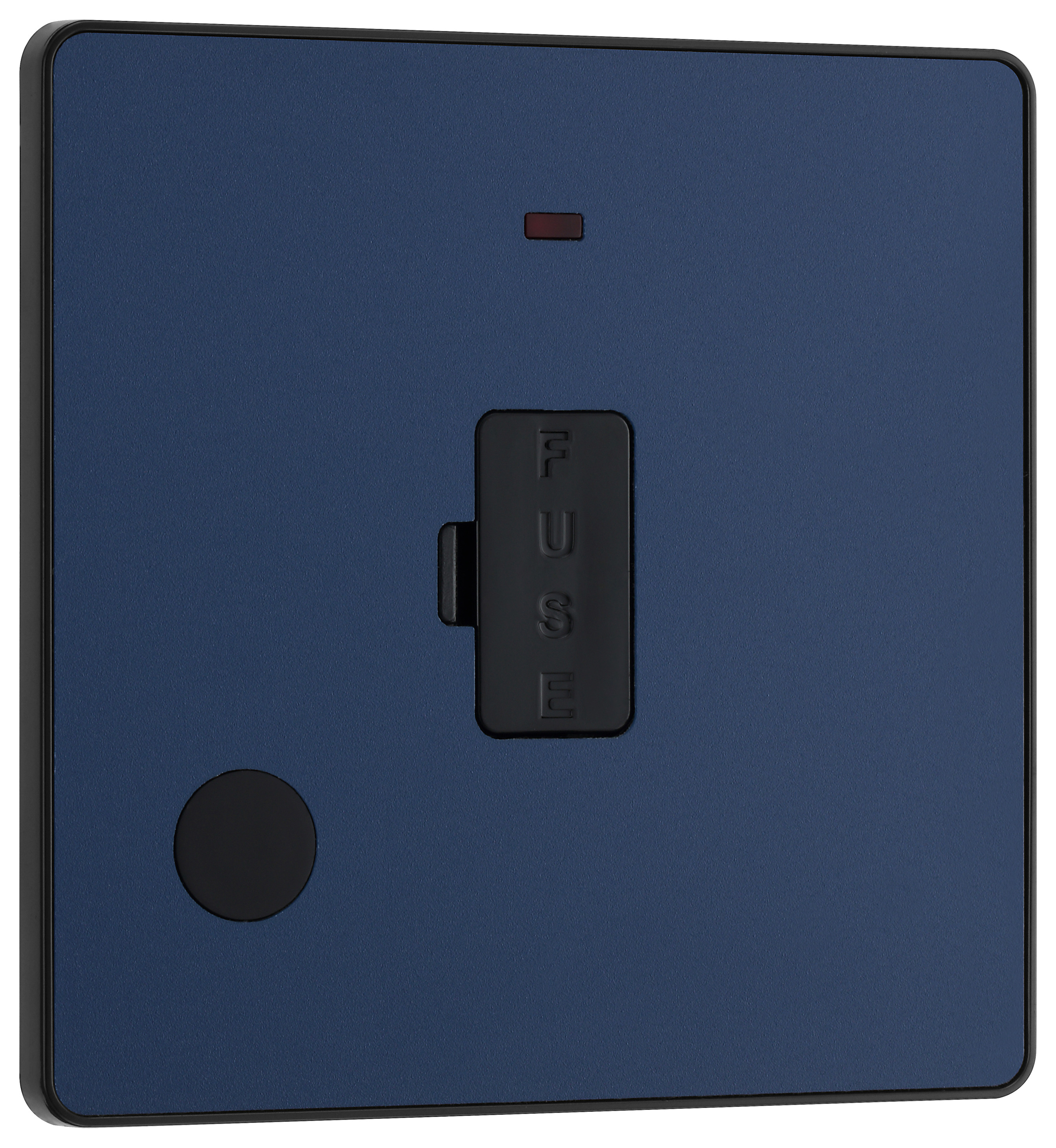 BG Evolve 13A Unswitched Fused Connection Unit with Power Led Indicator & Flex Outlet - Matt Blue