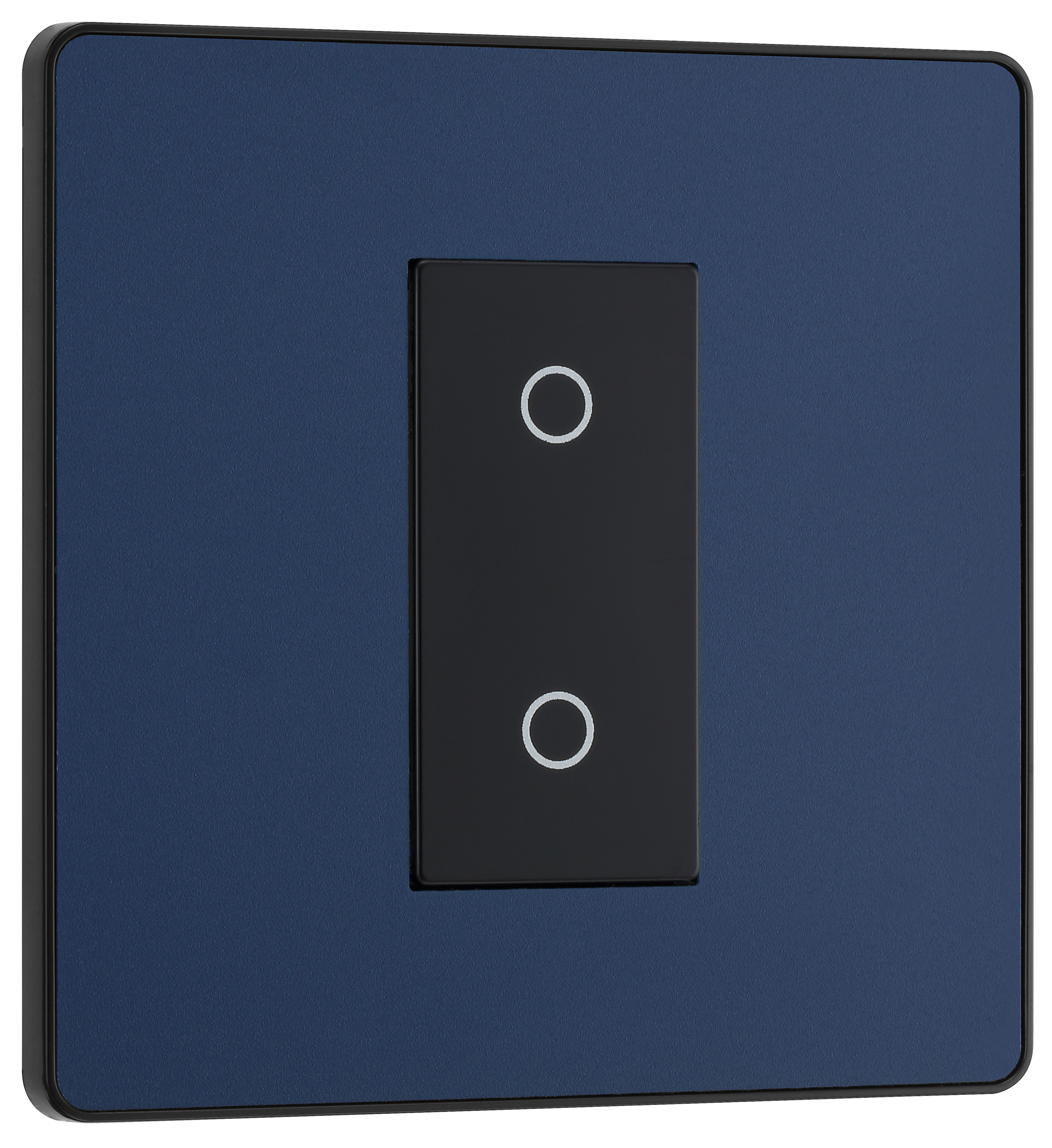 Image of BG Evolve Secondary Matt Blue 2 Way Double Touch Dimmer Switch - 200W