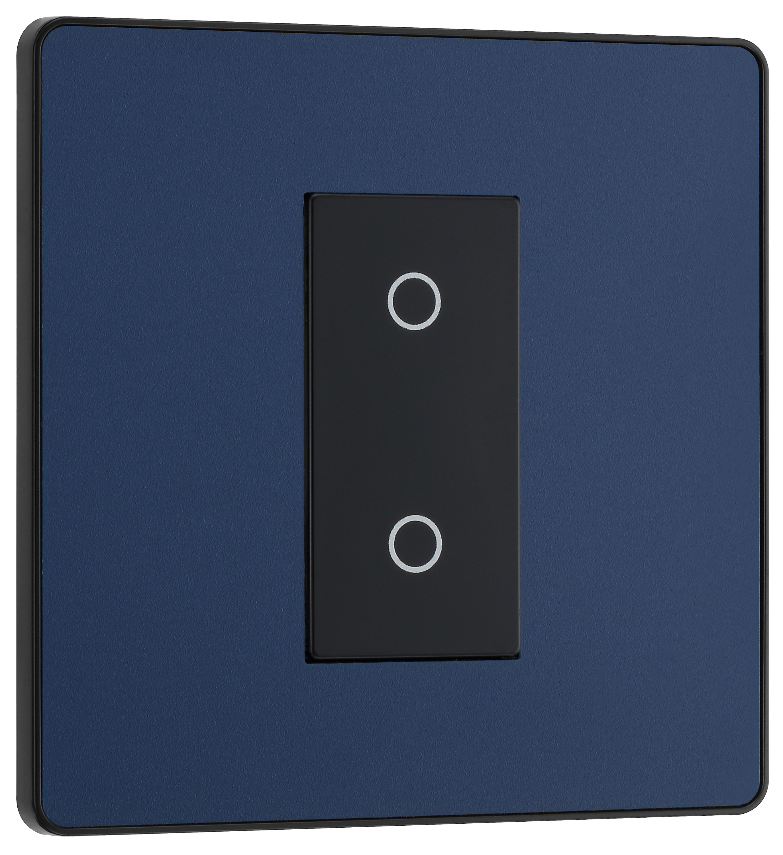 BG Evolve Secondary Matt Blue 2 Way Double Touch Dimmer Switch - 200W