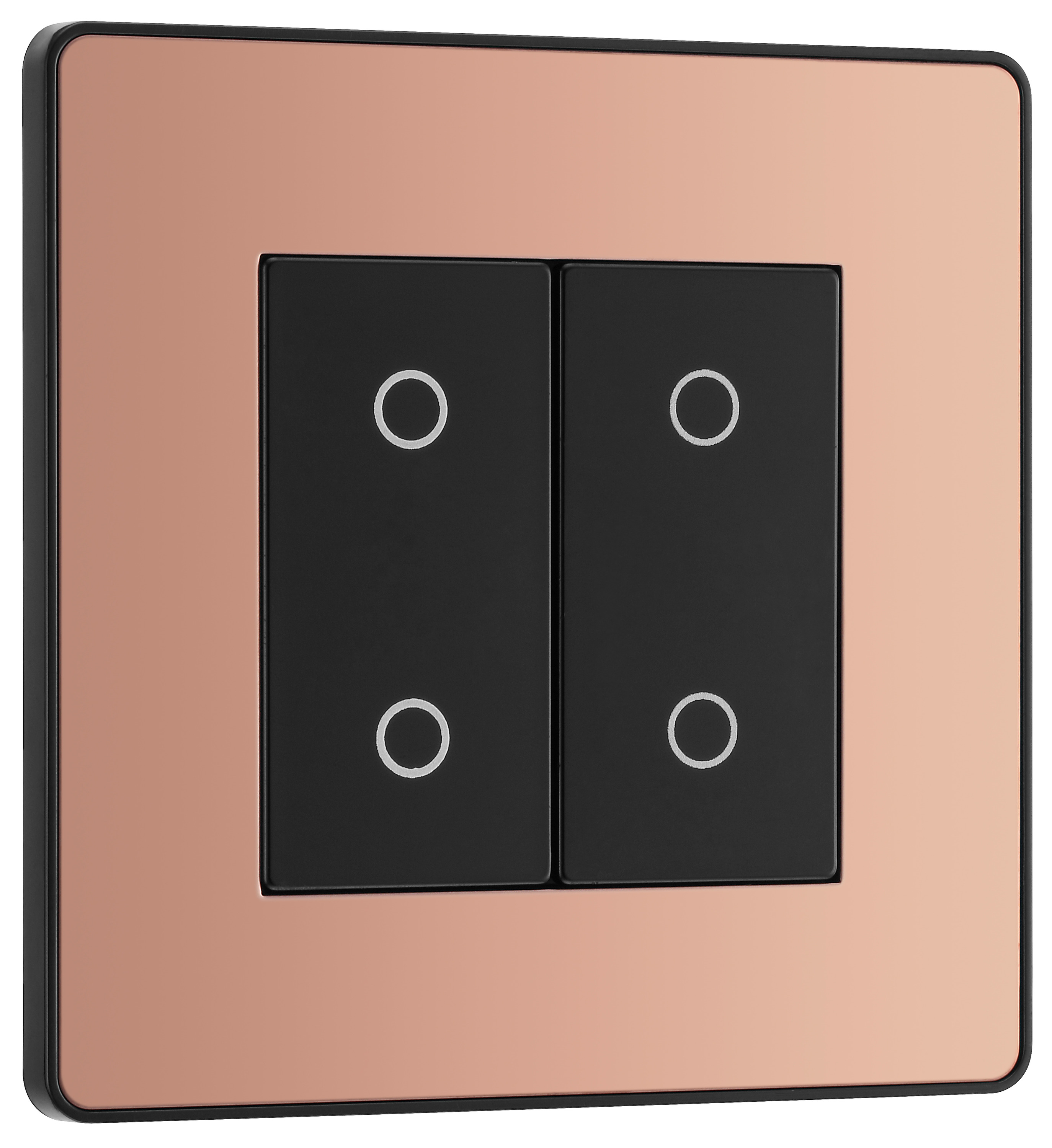 BG Evolve Master 2 Way Double Touch 200W Dimmer Switch - Polished Copper