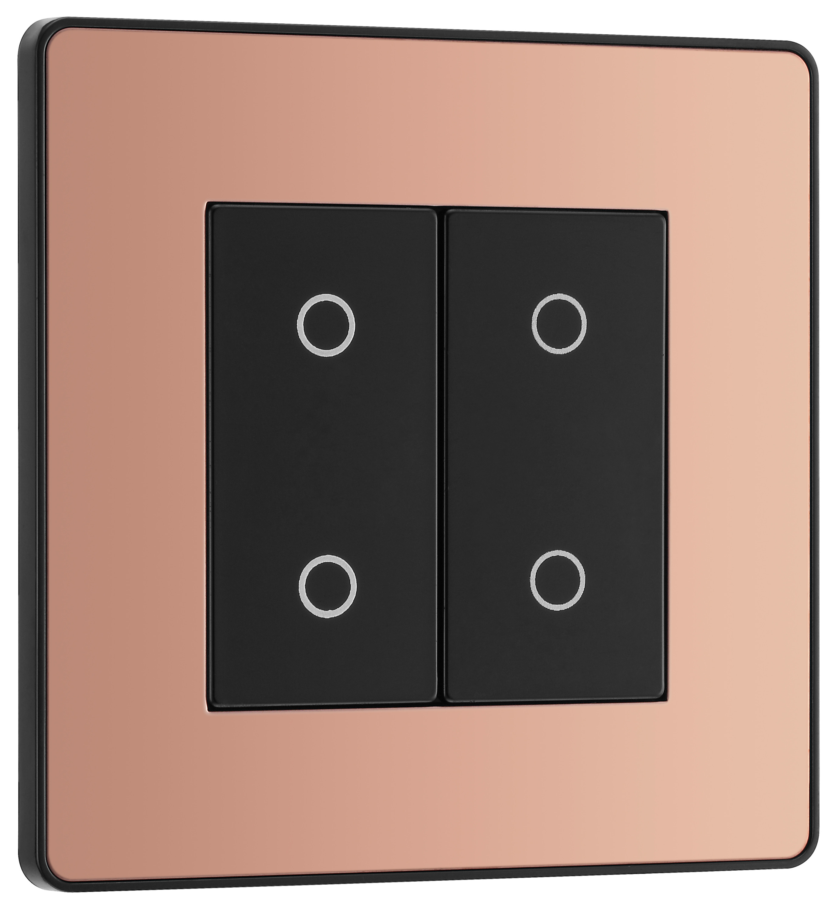 BG Evolve Secondary Polished Copper 2 Way Double Touch Dimmer Switch - 200W