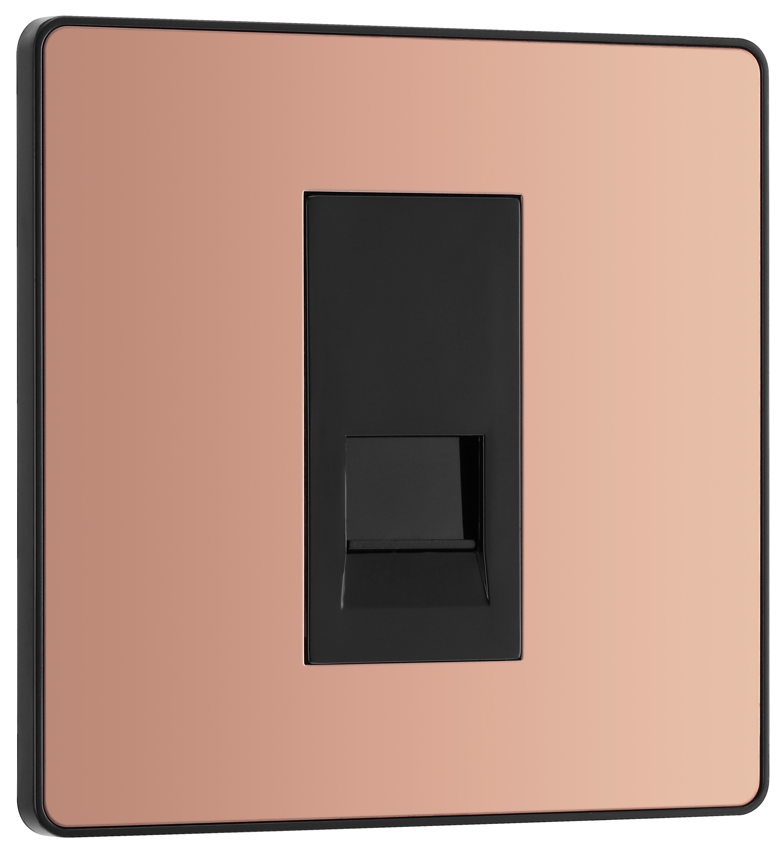 BG Evolve Master Polished Copper Single Telephone Socket