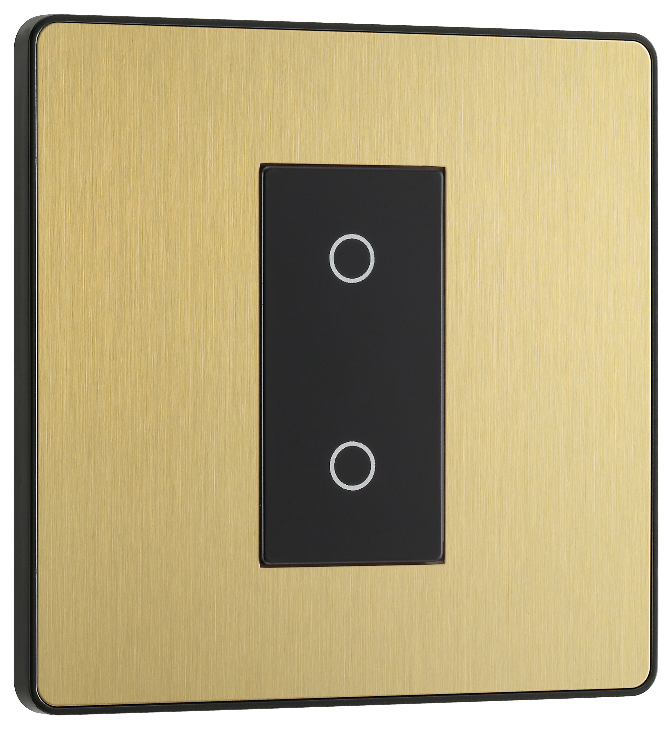 Image of BG Evolve Secondary Brushed Brass 2 Way Single Touch Dimmer Switch - 200W