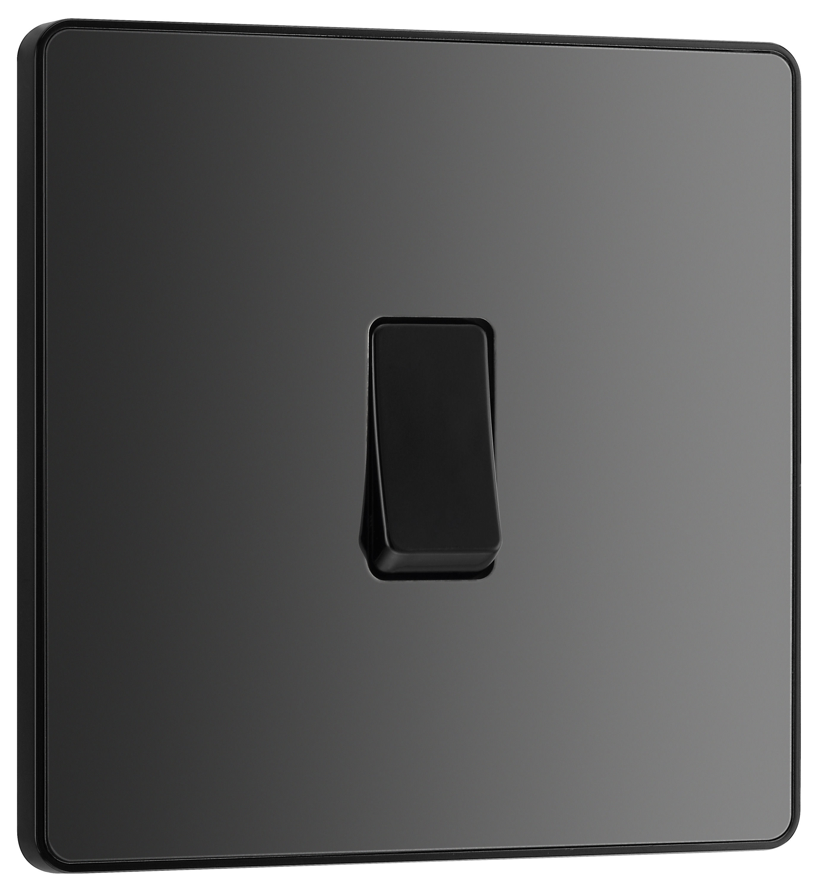 Image of BG Evolve Black Chrome 20A 16Ax Single Intermediate Light Switch