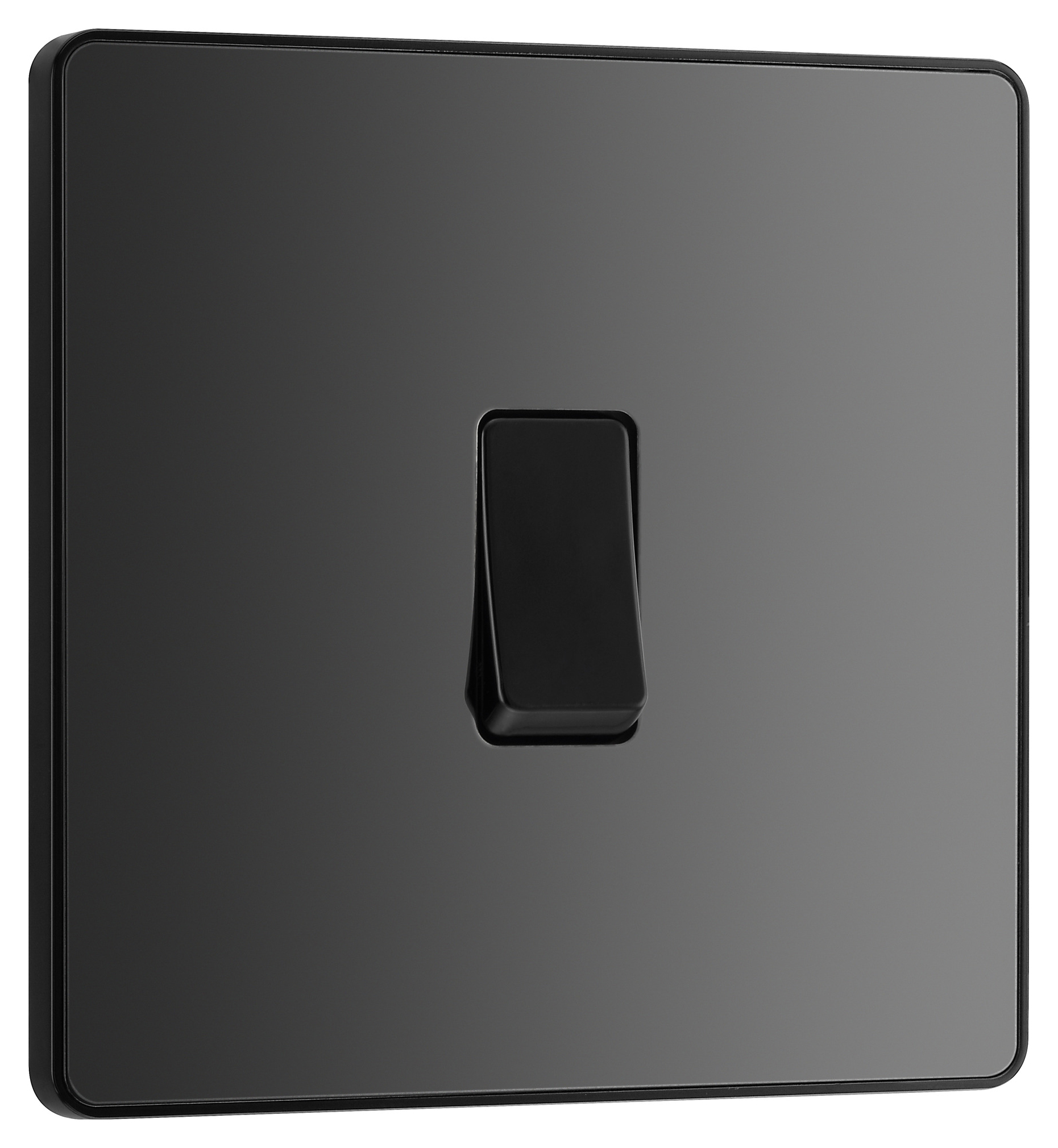 BG Evolve Black Chrome 20A 16Ax Single Intermediate Light Switch