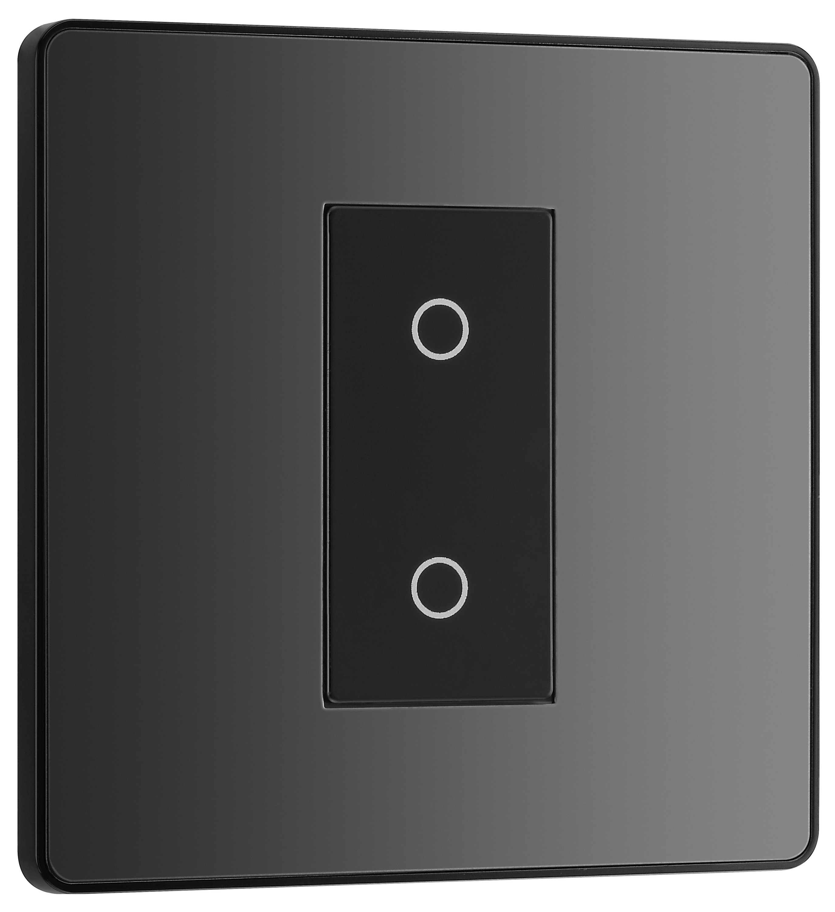 Image of BG Evolve Secondary Black Chrome 2 Way Single Touch Dimmer Switch - 200W