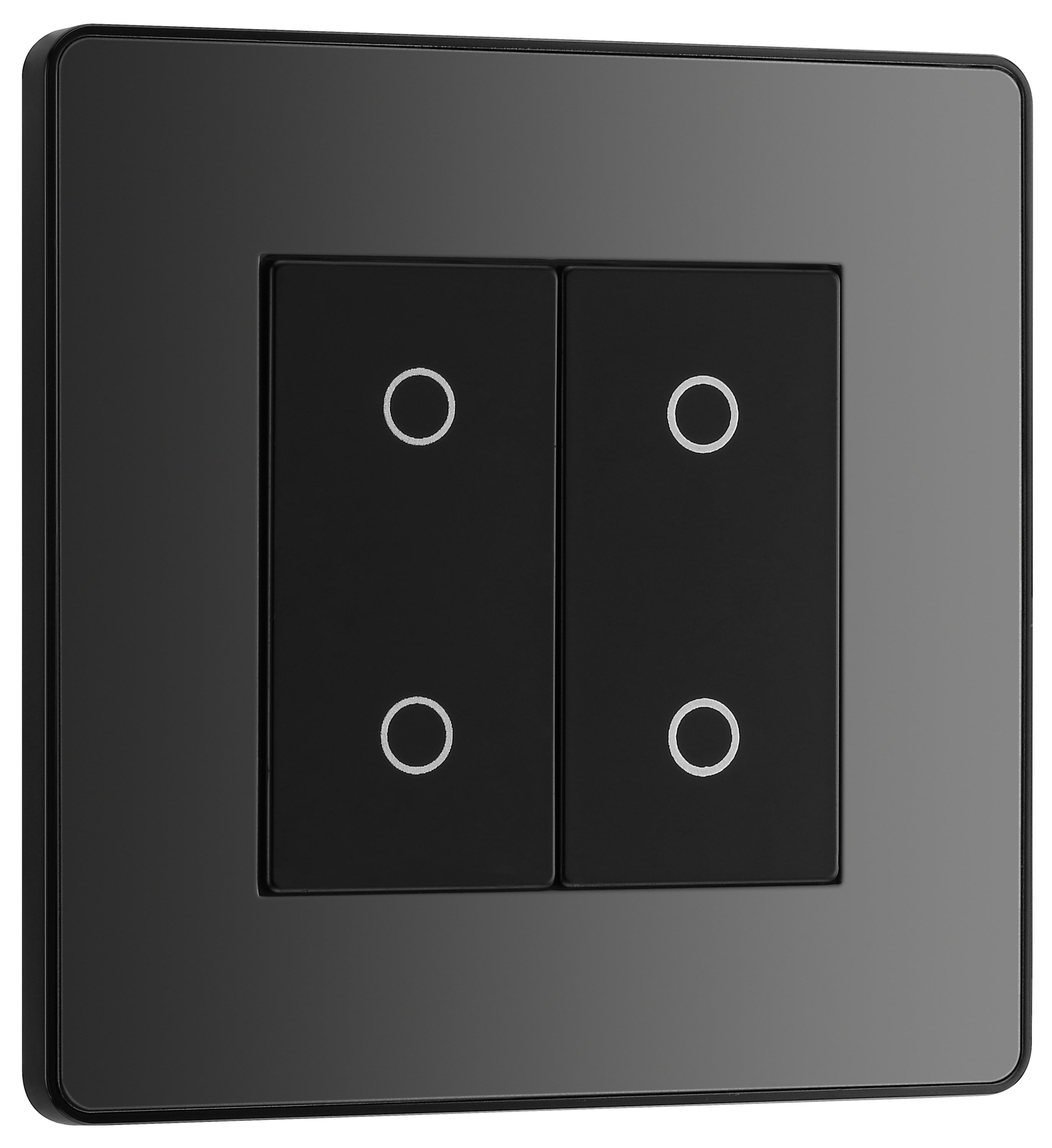 BG Evolve Secondary Black Chrome 2 Way Double Touch Dimmer Switch