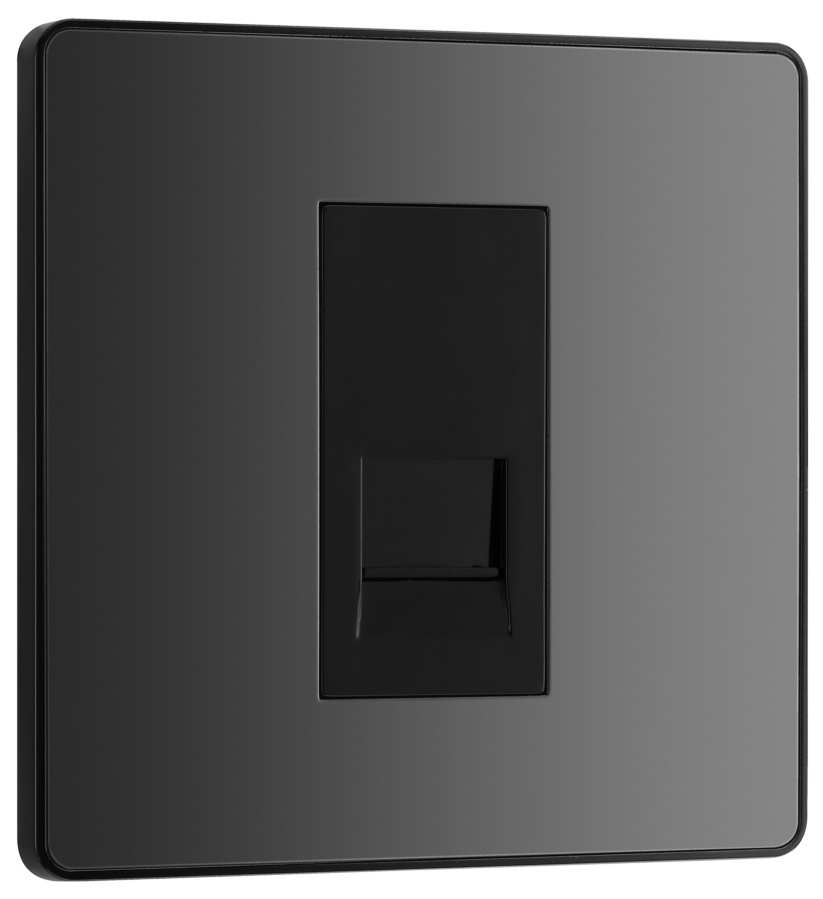 Image of BG Evolve Master Black Chrome Single Telephone Socket