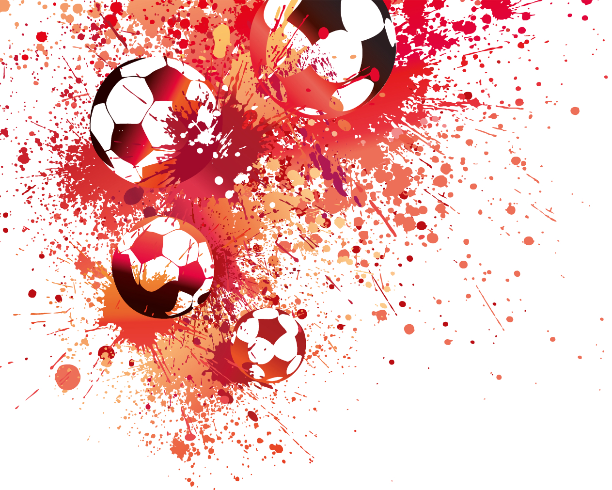 Origin Murals Football Splash Red Wall Mural - 3 x 2.4m