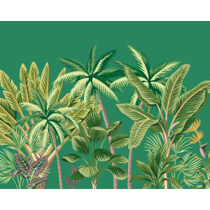 Origin Murals Tropical Palm Trees Green Wall Mural - 3.5 x 2.8m
