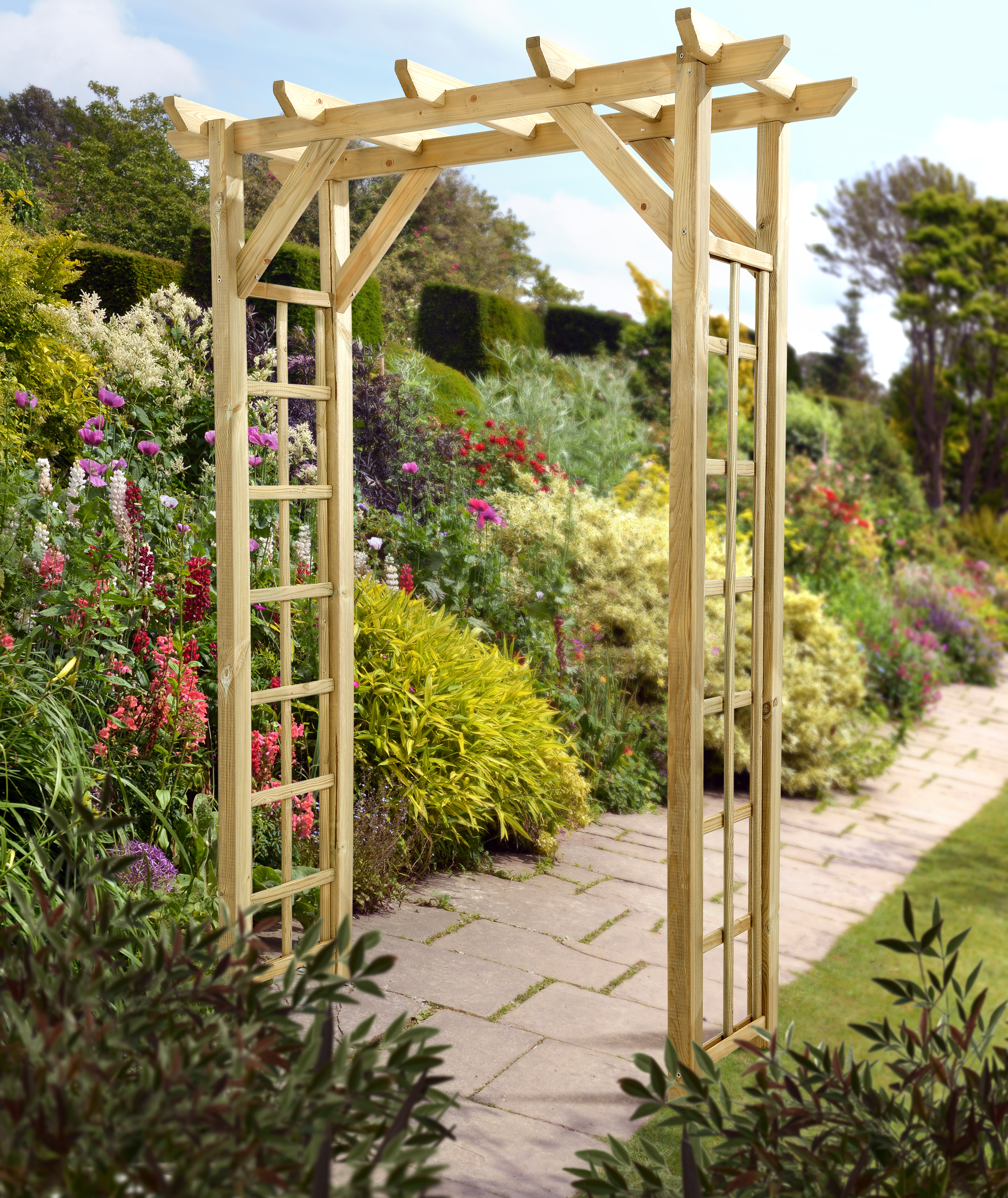 Image of Wickes Decorative Garden Arch - 1400 x 600mm