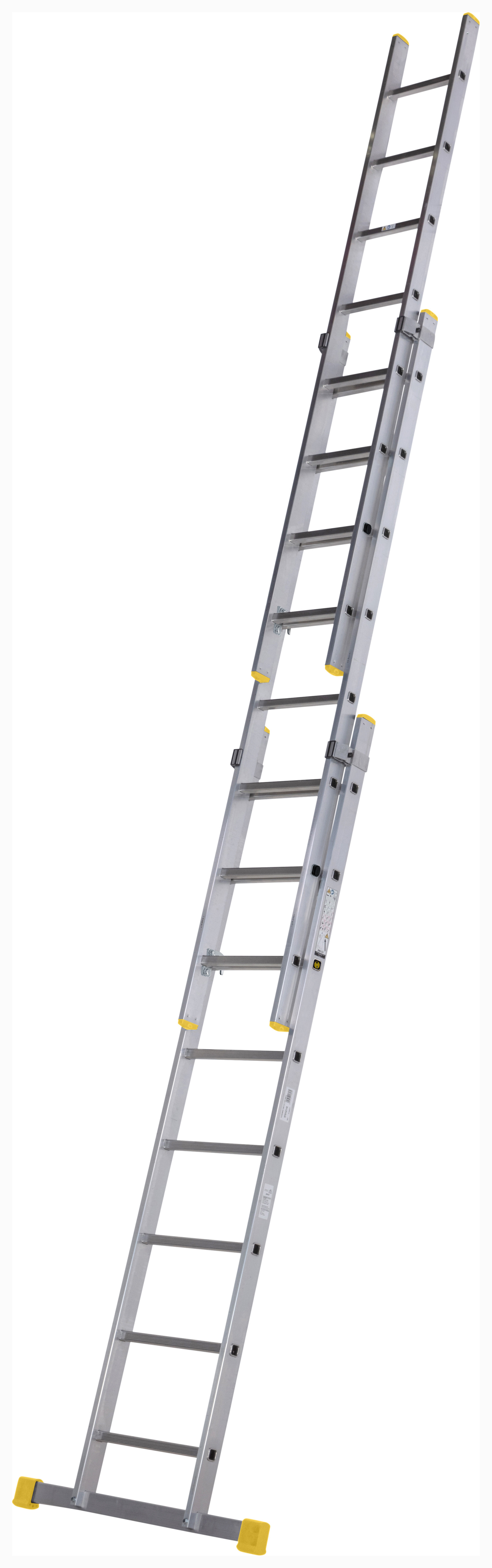 Werner Professional 3 Section Aluminium Extension Ladder - 2.45m