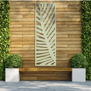 Fern Soft Sage Decorative Garden Screen - 1800 x 600mm