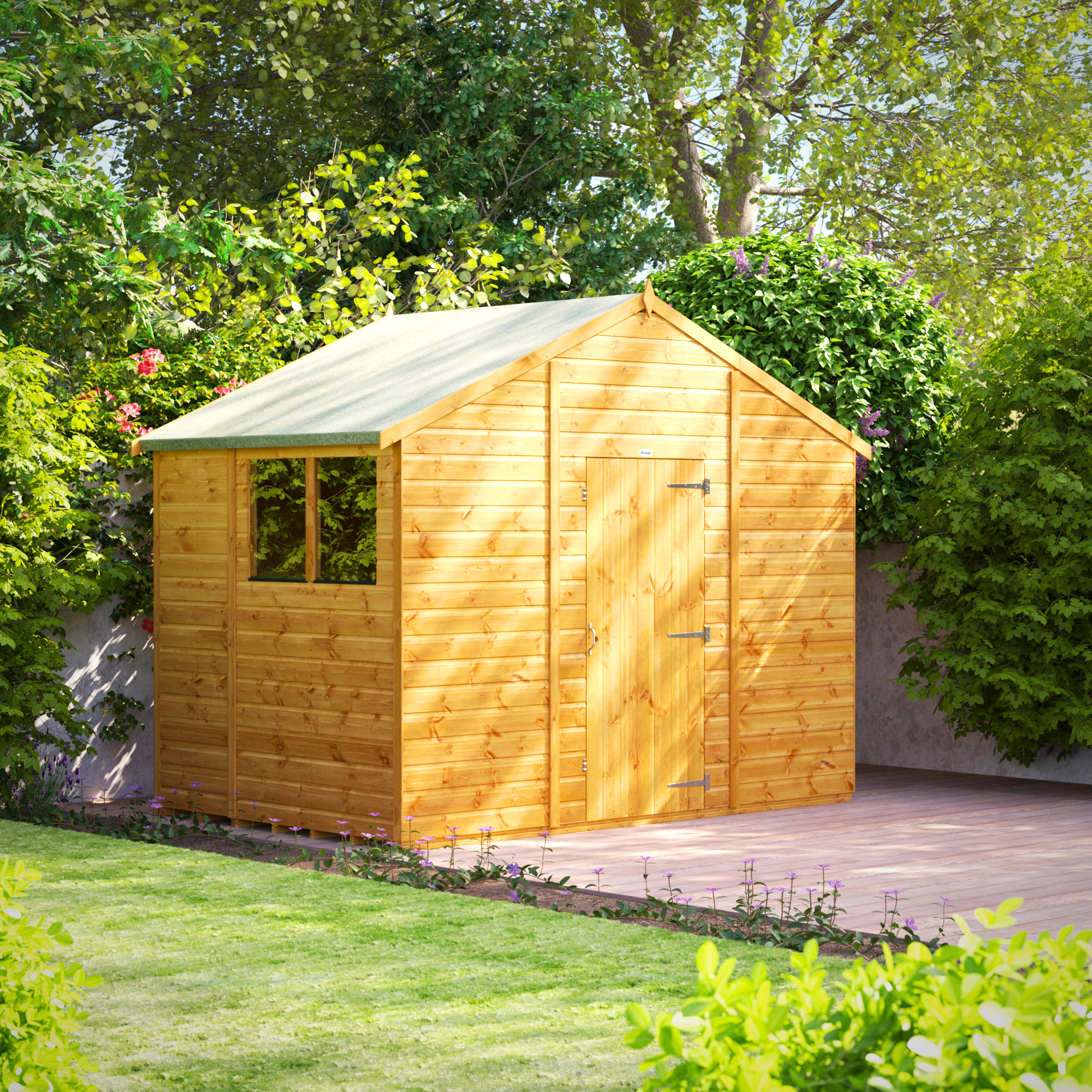 Power Sheds Apex Shiplap Dip Treated Shed - 6 x 10ft