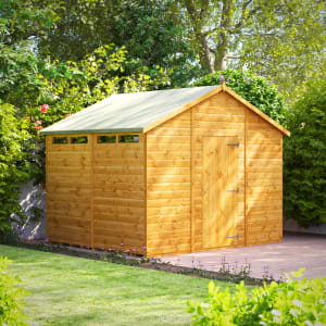 Power Sheds 8 x 10ft Apex Shiplap Dip Treated Security Shed