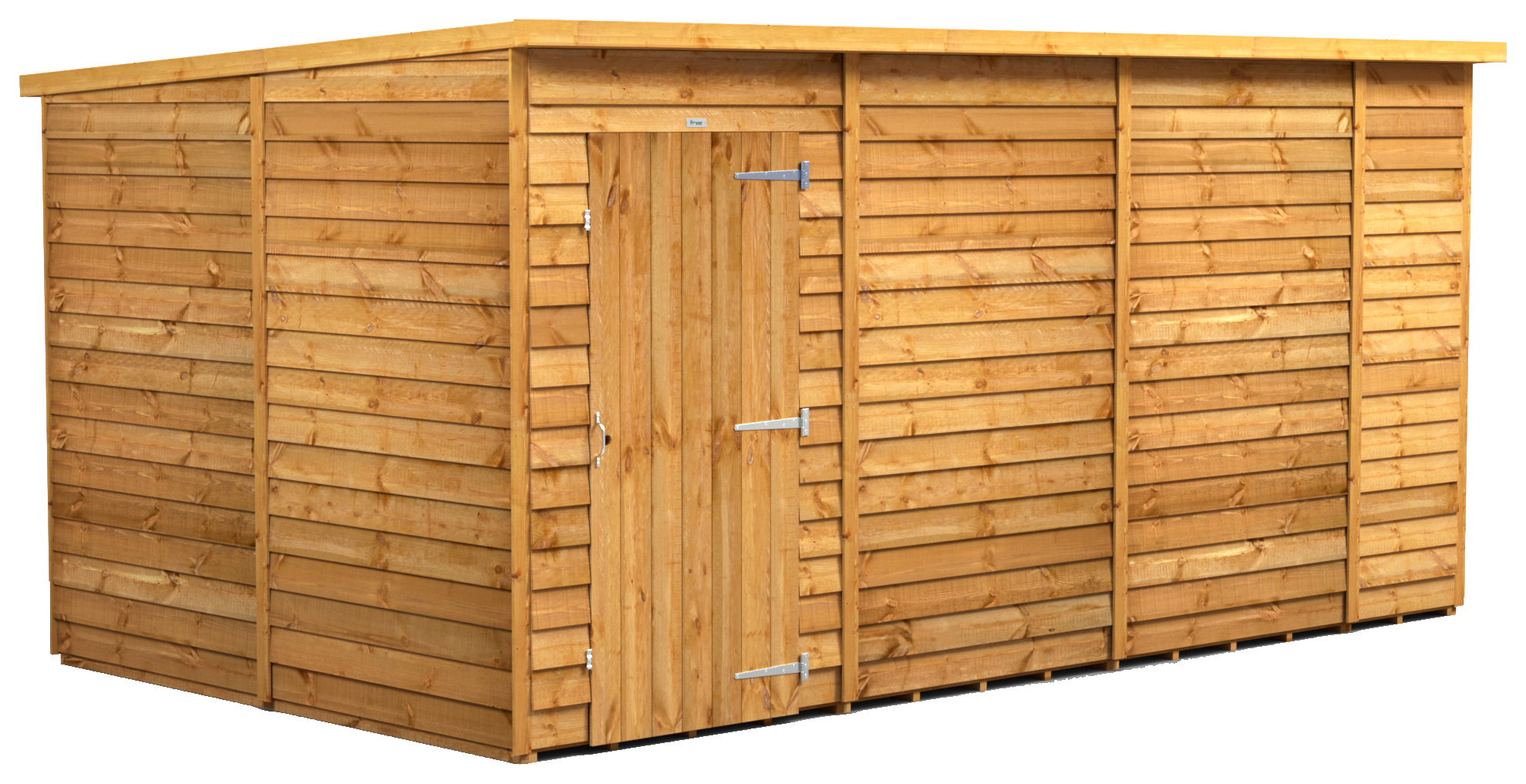 Image of Power Sheds 14 x 8ft Pent Overlap Dip Treated Windowless Shed