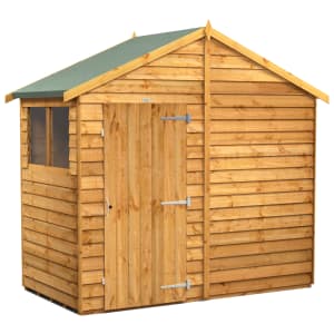 Power Sheds Apex Overlap Dip Treated Shed - 4 x 8ft