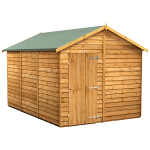 Power Sheds 12 x 8ft Apex Overlap Dip Treated Windowless Shed