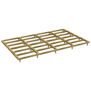 Power Sheds Pressure Treated Garden Building Base Kit - 16 x 10ft