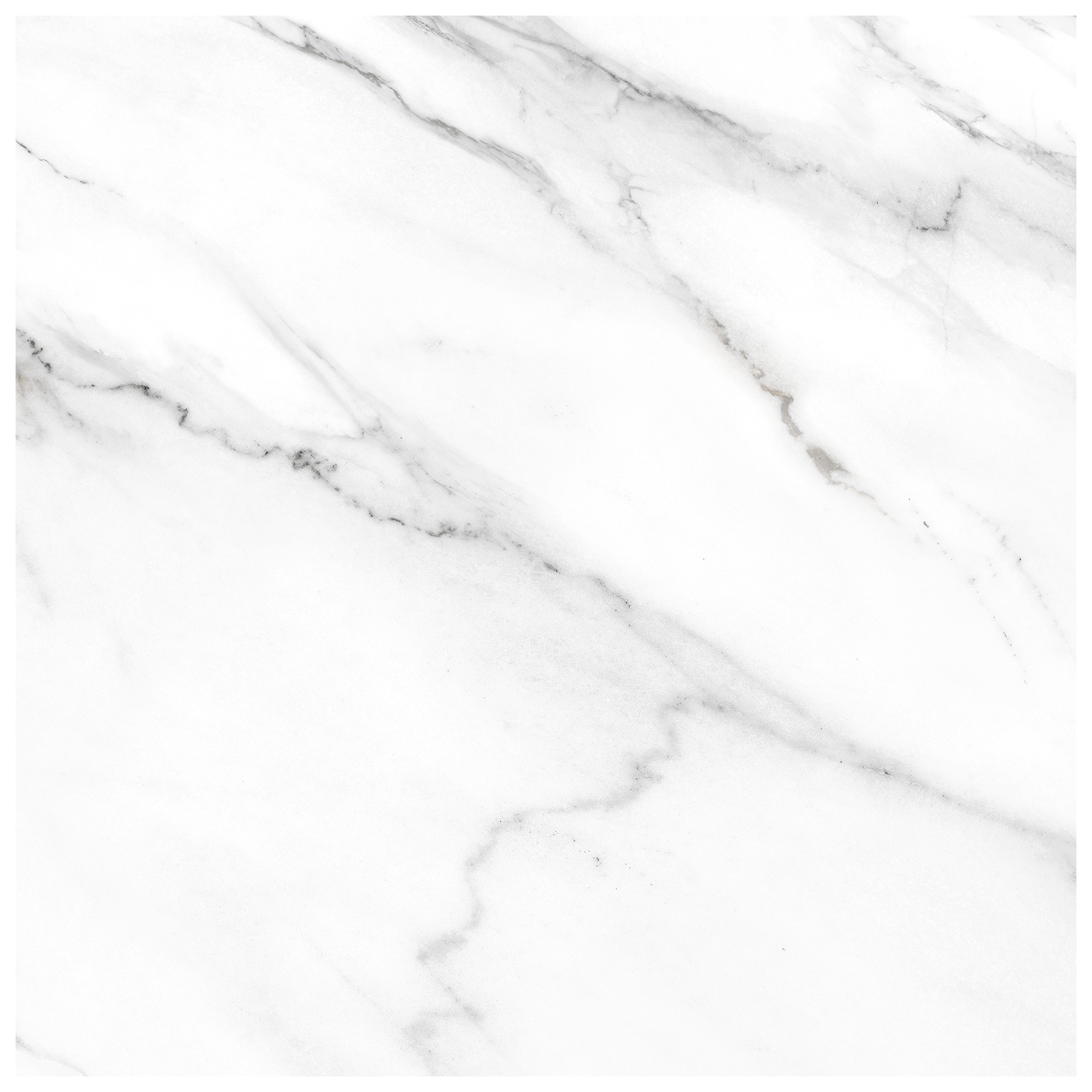 Wickes Calacatta Charm Polished Porcelain Wall & Floor Tile - 600 x 600mm - Sample