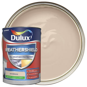 Dulux Weathershield All Weather Purpose Smooth Paint - Sandstone - 5L