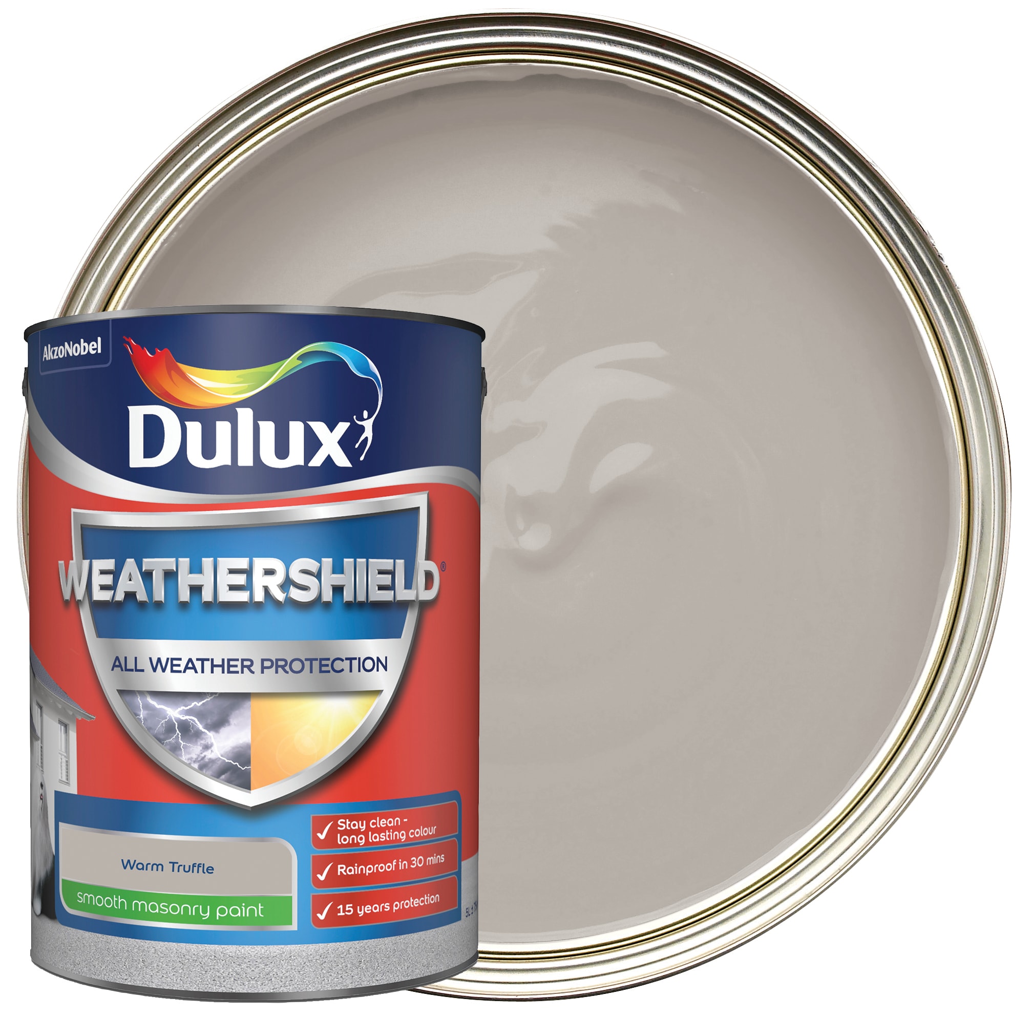 Dulux Weathershield All Weather Purpose Smooth Paint Warm Truffle