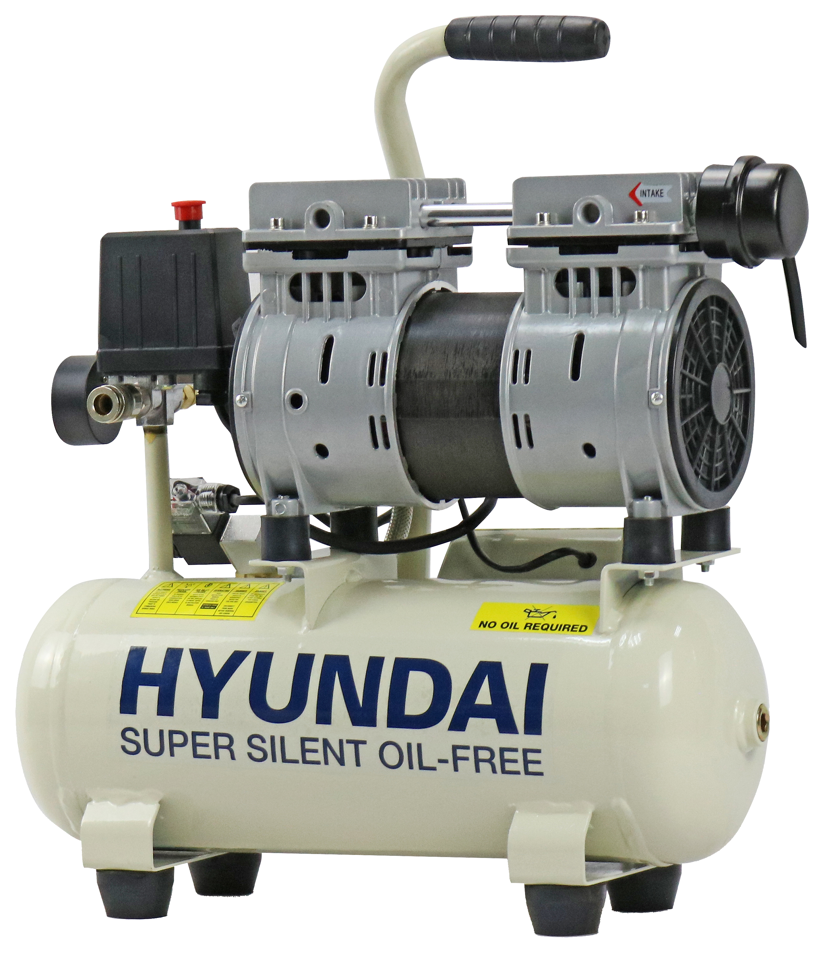 Image of Hyundai HY5508 8L OIL-FREE Low Noise Air Compressor - 550W