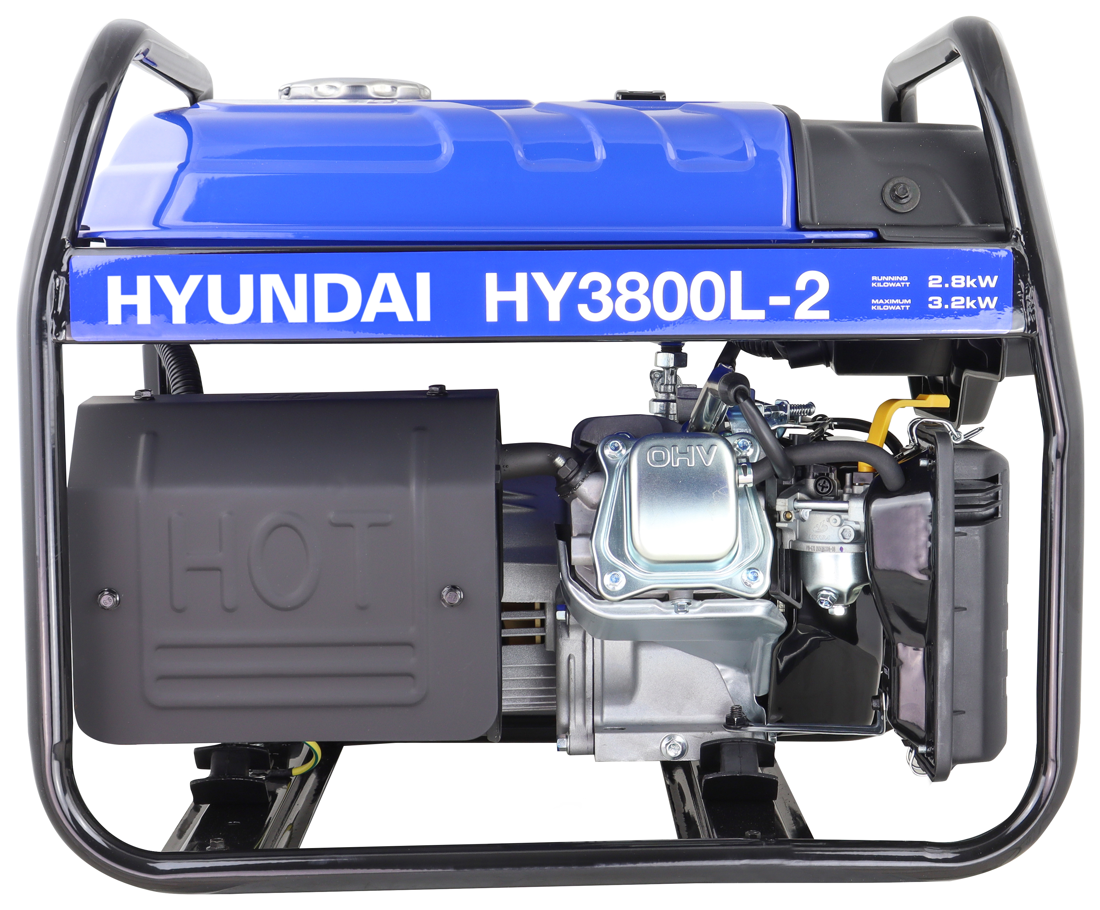 Image of Hyundai HY3800L-2 115V/230V 210CC Long Run Petrol Generator - 3200W