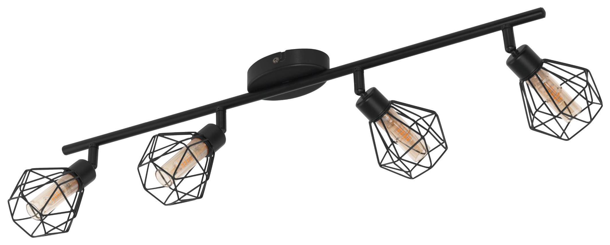 Eglo Zapata Black Ceiling 4 Light Spotlight