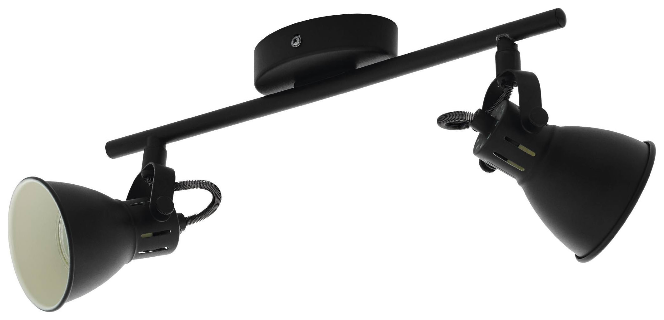 Image of Eglo Seras Black Ceiling 2 Light Spotlight