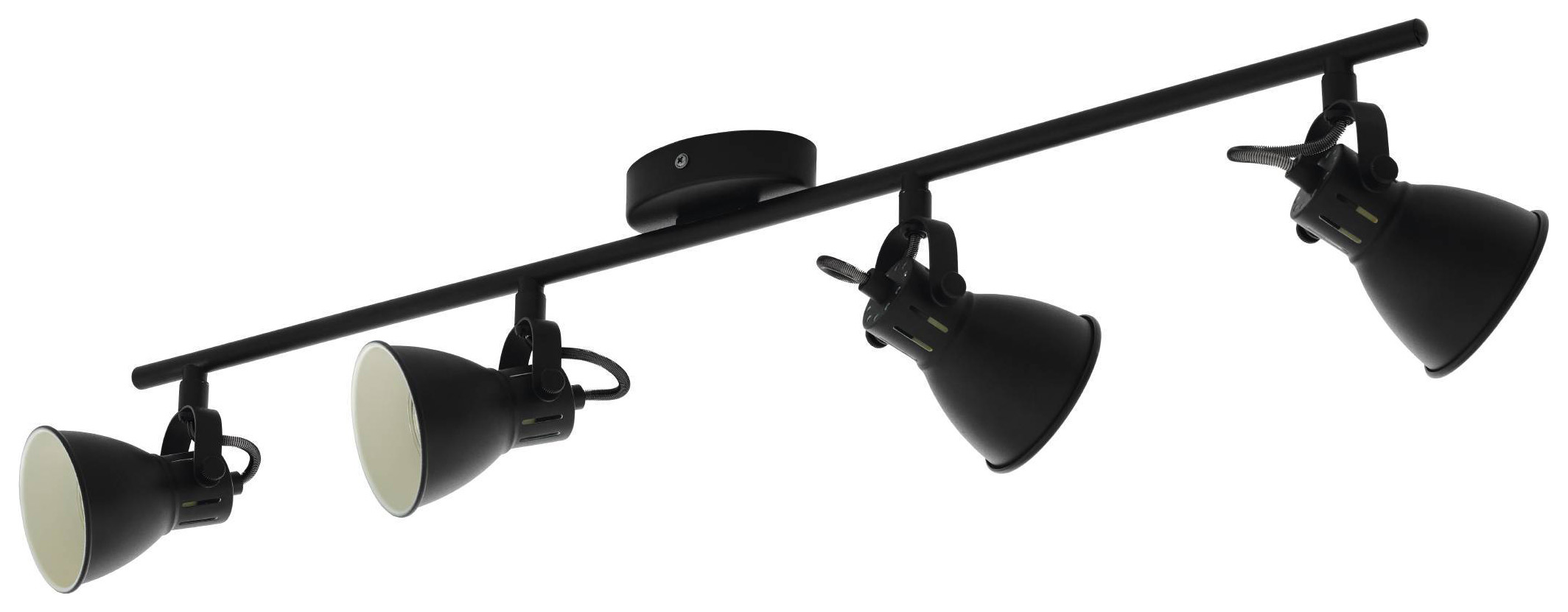 Image of Eglo Seras Black Ceiling 4 Light Spotlight