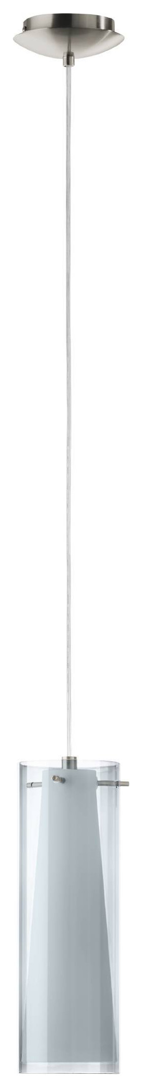 Image of Eglo Pinto Textil Nickel & Grey Pendant Light
