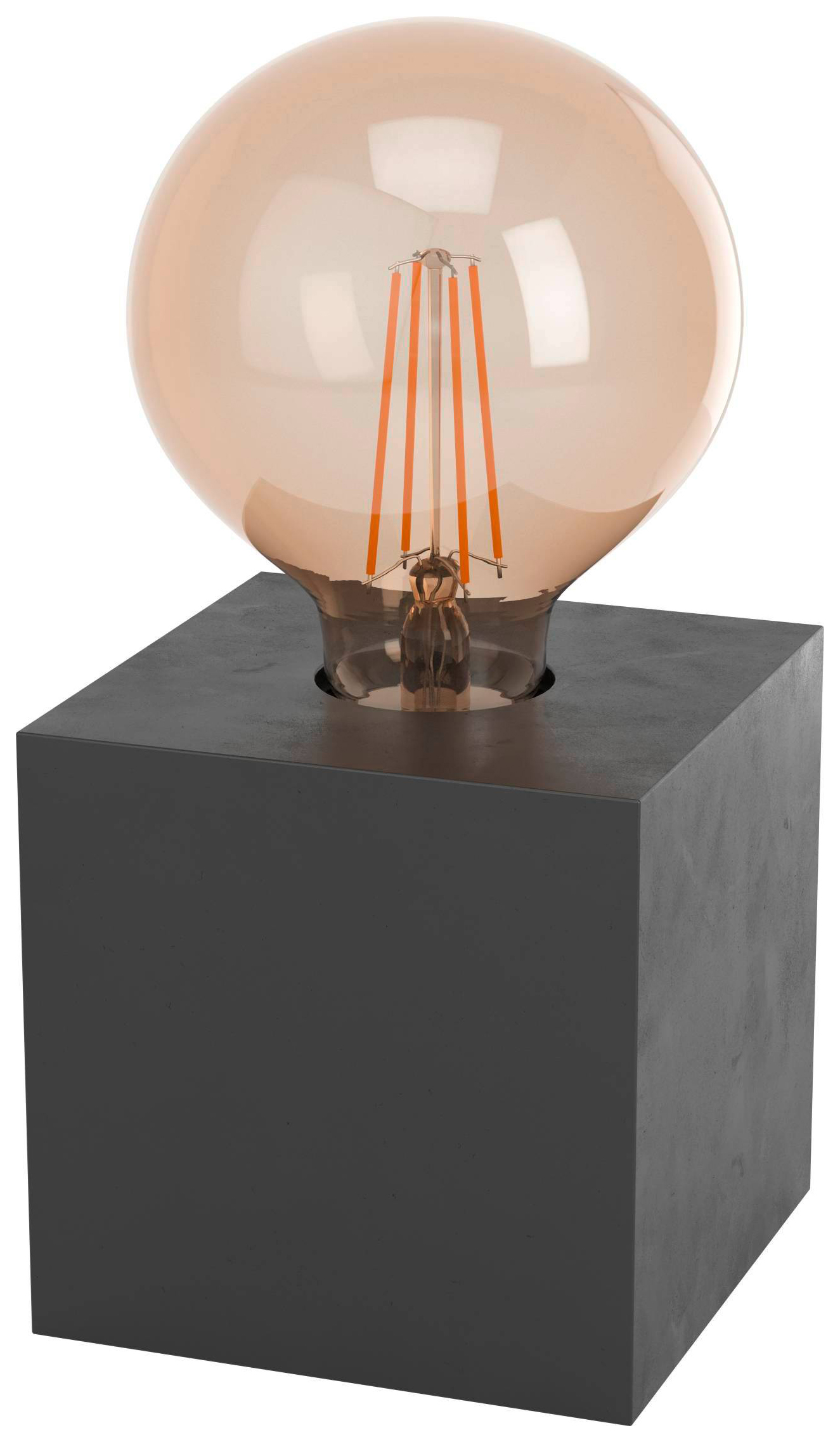Image of Eglo Prestwick 2 Black Wood Table Lamp