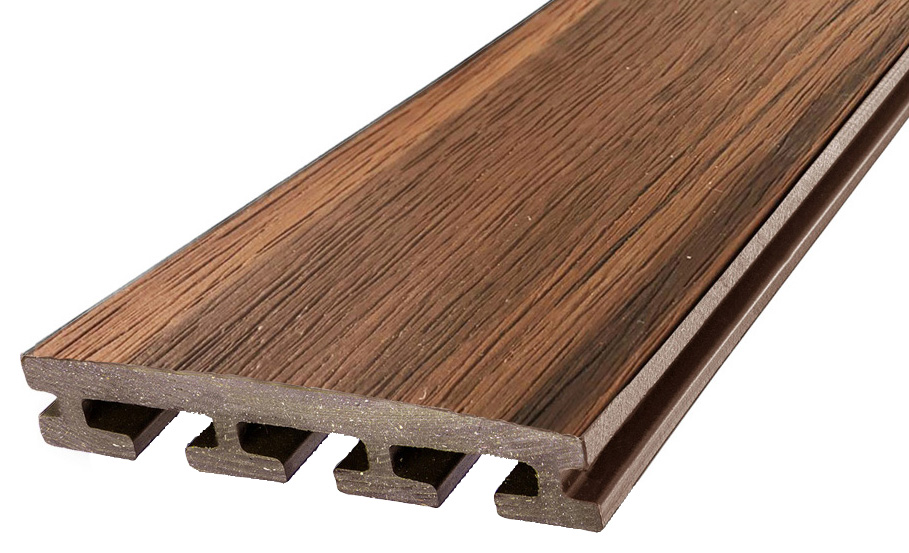 Eva-Last Tiger Cove Dark Brown Composite Infinity Deck Board - 25.4 x 135 x 2200mm - Pack of 30