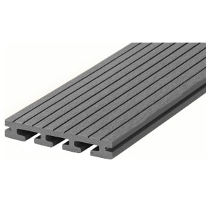 Image of Eva-Tech Xavia Grey Composite I-Series Deck Board - 23 x 137 x 2200mm - Pack of 30