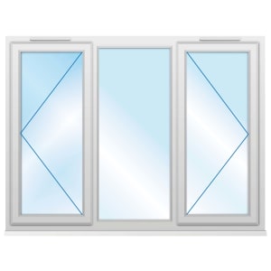 Euramax uPVC White Side Hung Casement Window - 1770 x 1010mm
