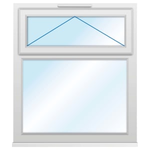 Euramax uPVC White Top Hung Casement Window 905x1160mm