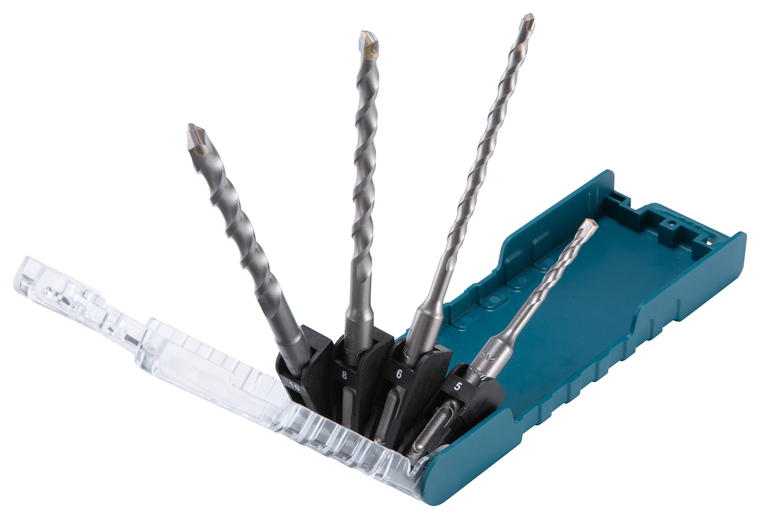 Image of Makita D-74136 4 Piece SDS Plus Masonry Drill Bit Set