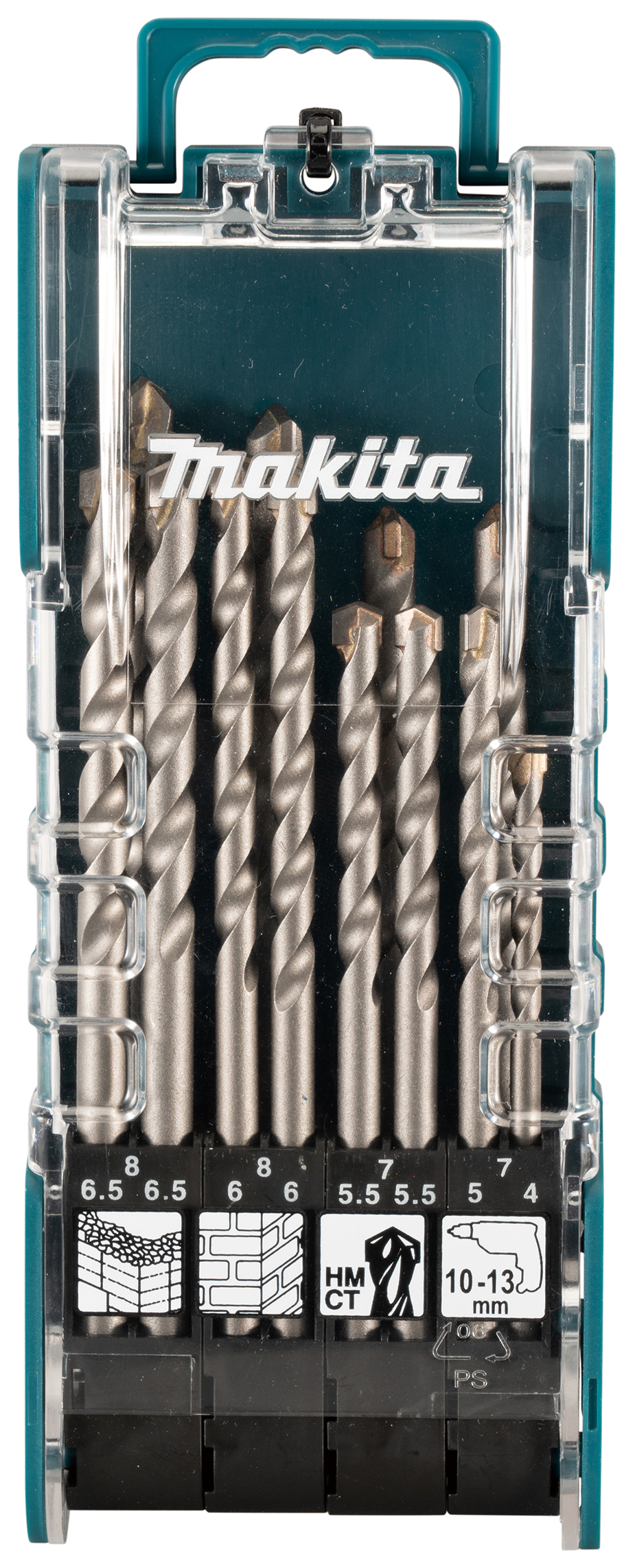 Makita D-73483 12 Piece Straight Shank Masonry Drill Bit Set