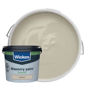 Wickes Masonry Smooth Paint - Sandstone 5L